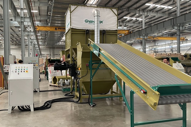 máquina de reciclaje de plumavit