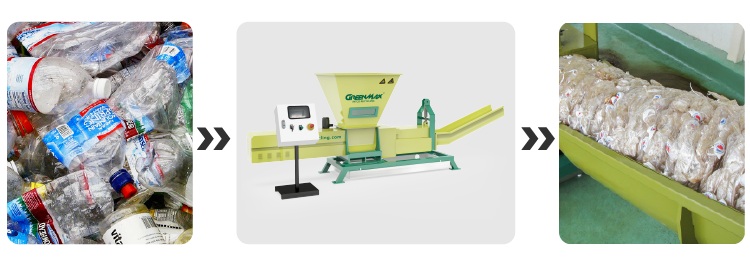 compactación de botellas llenadas
