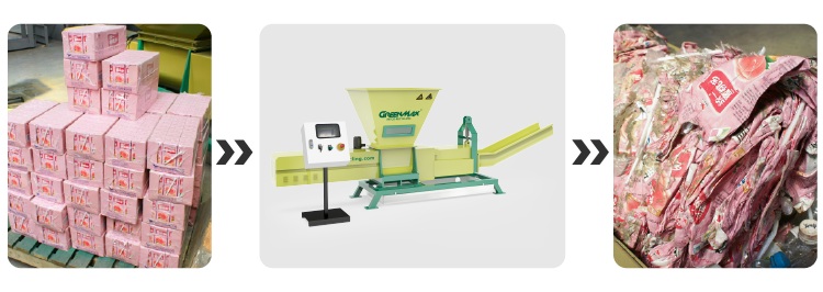 Compactación y Deshidratación de Tetra-pack