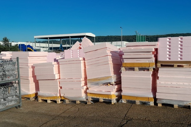residuos de espuma de polietileno