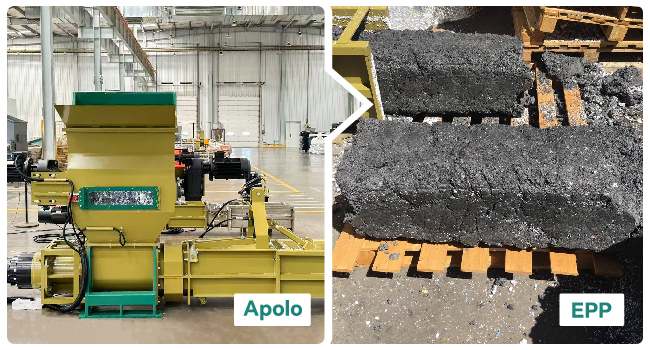 compactadora de EPP de serie Apolo
