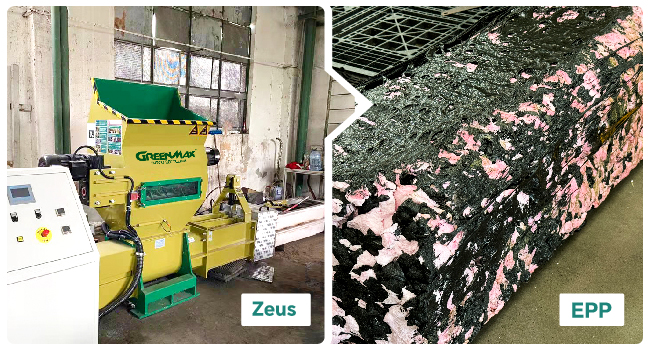 densificadora de EPP de serie Zeus