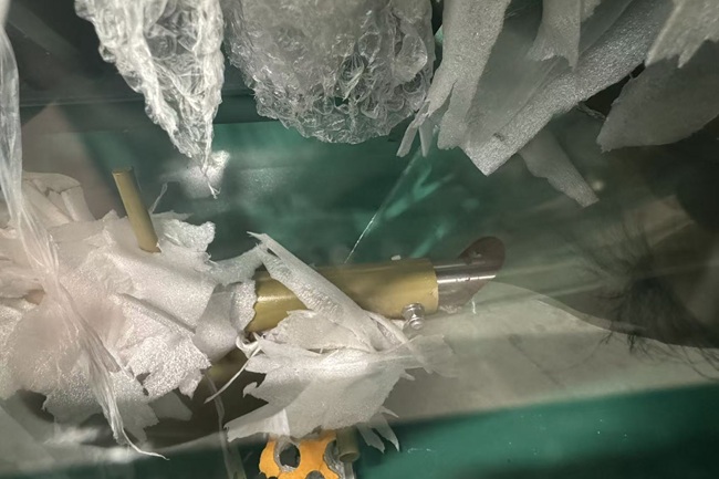 Espuma de polietileno triturada