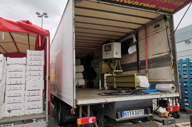 GreenMax compactadora de poliestireno móvil