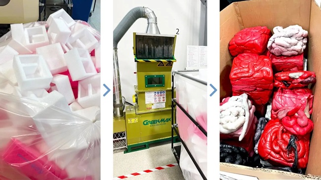 reciclaje de EPE para fabricantes de servidores electrónicos