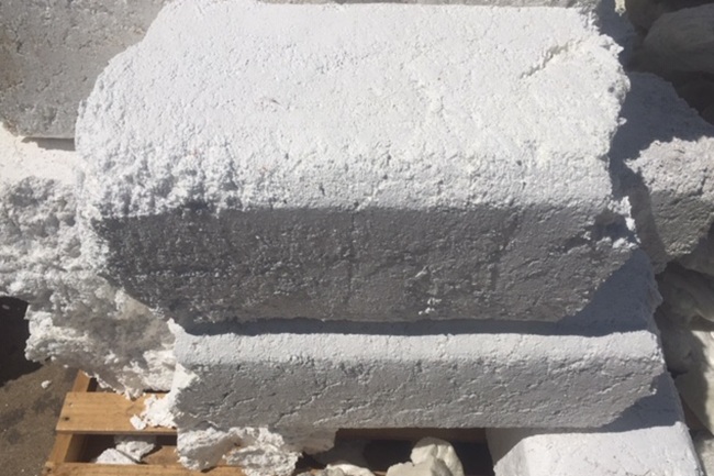 Bloques compactados de EPS por compresión en frío