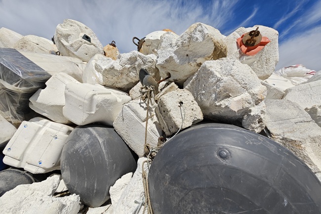 cómo reciclar boyas de EPS